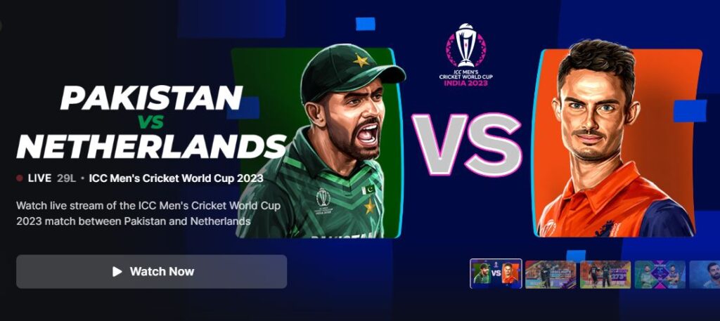 pakistan vs netherlands hostar live