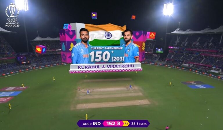 winning partnership by virat and rahul