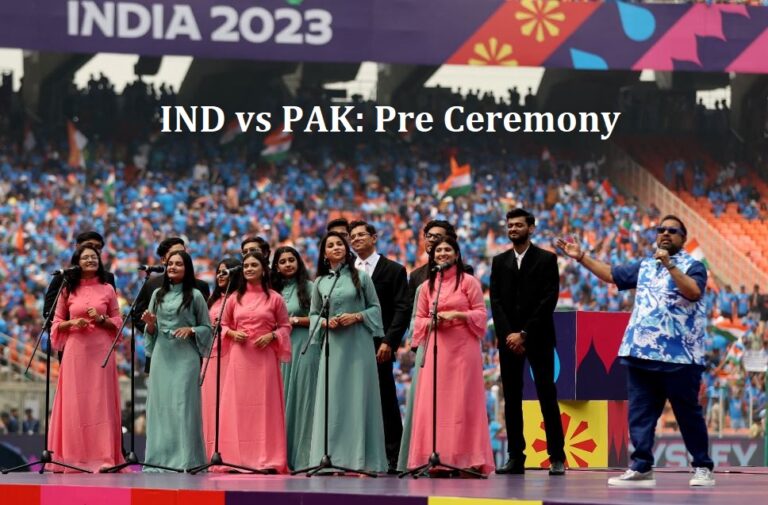 IND vs PAK Pre Match Ceremony