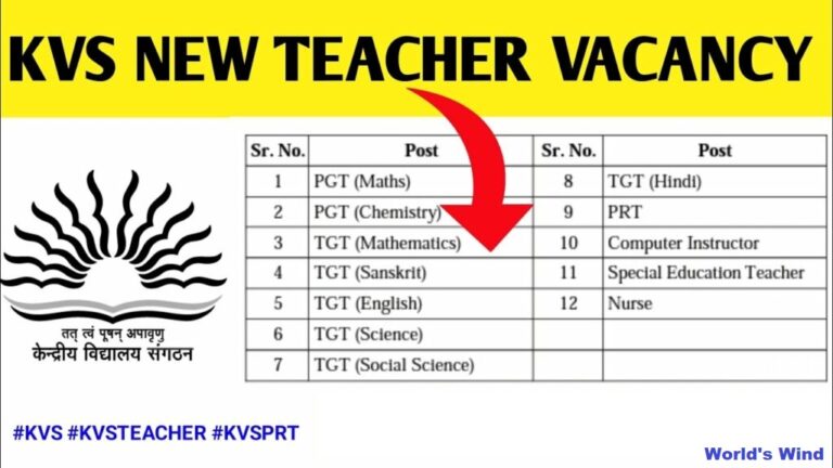 Kendriya Vidyalaya Sangathan (KVS) is a national-level organization that runs a chain of central schools across India. KVS conducts various recruitment exams every year